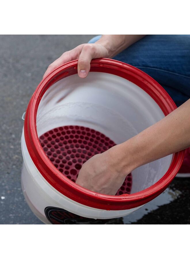 LAMAY Cyclone Dirt Trap Car Wash Bucket Insert Car Wash Filter Removes Dirt and Debris While You Wash (Red) 12" Diameter Great For Washing Cars (Color : Red) - Image 5